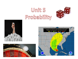 Probability - Notre Dame Academy
