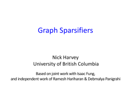 Graph sparsification by edge connectivity and random spanning tree