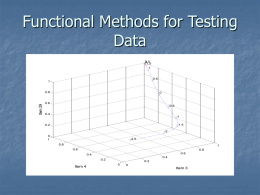 7) Functional Methods for Testing Data