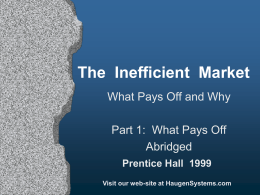 InefficientMarket-WhatPaysOff[1]-Abridged
