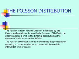 Poisson distribution powerpoint