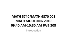 introx - University of Utah Math Department