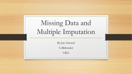 Missing Data and Multiple Imputationx