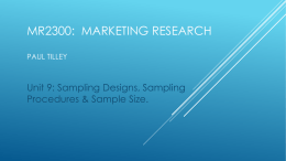 Chapter 16 - Exploring Marketing Research
