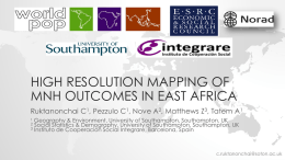 High Resolution Mapping of MNH Outcomes in East