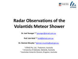 Meteor Radar Including First Observations of the Camelopardalids