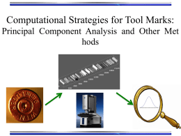 Principal Component Analysis and Other Methods
