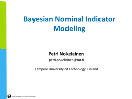 Bayesian modeling