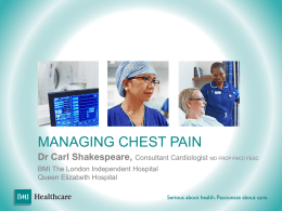 Managing chest pain