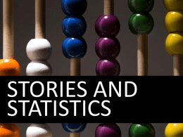 STORIES AND STATISTICS
