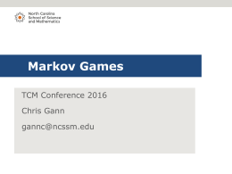 Markov Games