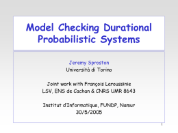 Model Checking for Probabilistic Timed Systems
