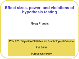 PPT slides for 23 August - Psychological Sciences