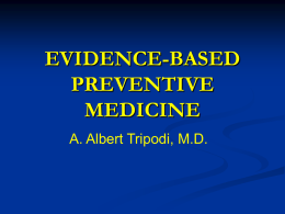 evidence-based preventive medicine