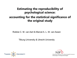 Estimating the reproducibility of psychological science: accounting