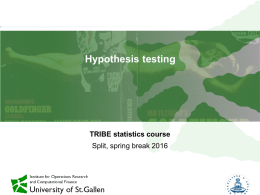 2 Hypothesis testing as the scientific path for significant - ior/cf-HSG