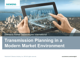 Transmission Planning in a Modern Market Environment