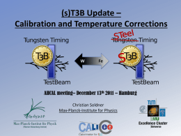 T3B Calibration to the MIP Scale: Sr90 Data