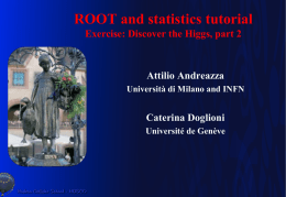 ROOT and statistics tutorial Exercise