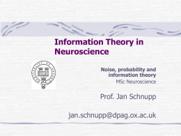 Information Theory and Neural Coding
