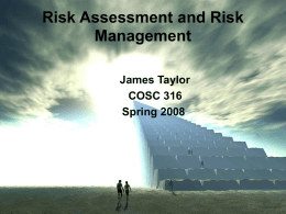 Risk Assessment and Risk Management