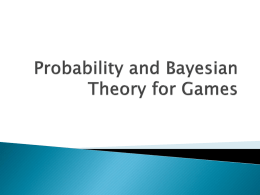 Probability and Bayesian Theory for Games