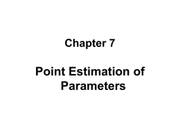 Variance of a Point Estimator