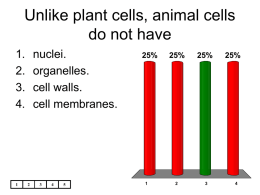 Unlike plant cells, animal cells do not have