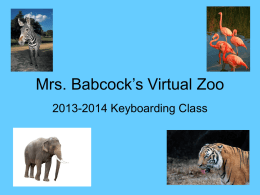 Mrs. Babcock`s Zoo