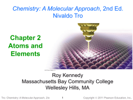Chapter 2 Tro Chemistry - Highline Community College