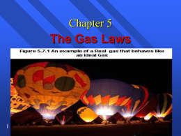 The Gas Laws - Teacher Notes