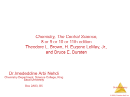 Stoichiometry: Calculations with Chemical Formulas and Equations