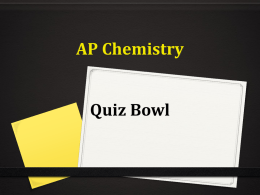 Quiz Bowl PPT