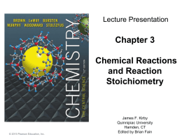 Stoichiometry - AP Chemistry