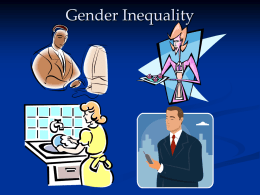 Gender Inequality – Student Presentation
