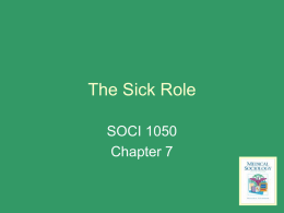 The Sick Role