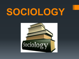 sociology - Humble ISD