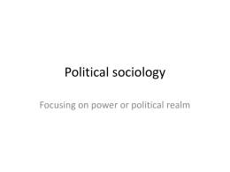 Soc 312\Political sociology