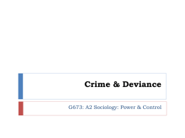 The Social Construction of Crime (PPT)