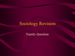 Sociology Revision2