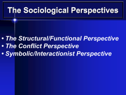 The Sociological Perspectives