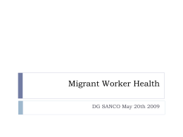 Migrant Worker Health