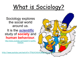 What is Sociology?: Revision Session