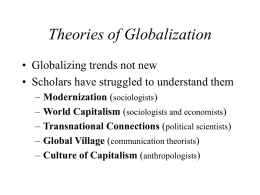 Theories of Globalization