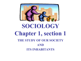 SOCIOLOGY AND PSYCHOLOGY