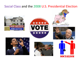 Social Class and the 2008 US Presidential Election