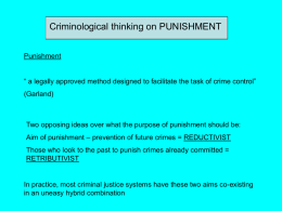theories of punishment