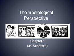 The Sociological Perspective - sociology1-2