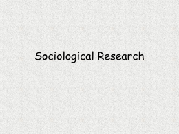 Sociological Research