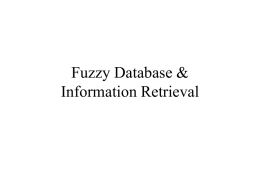 Fuzzy Data Base
